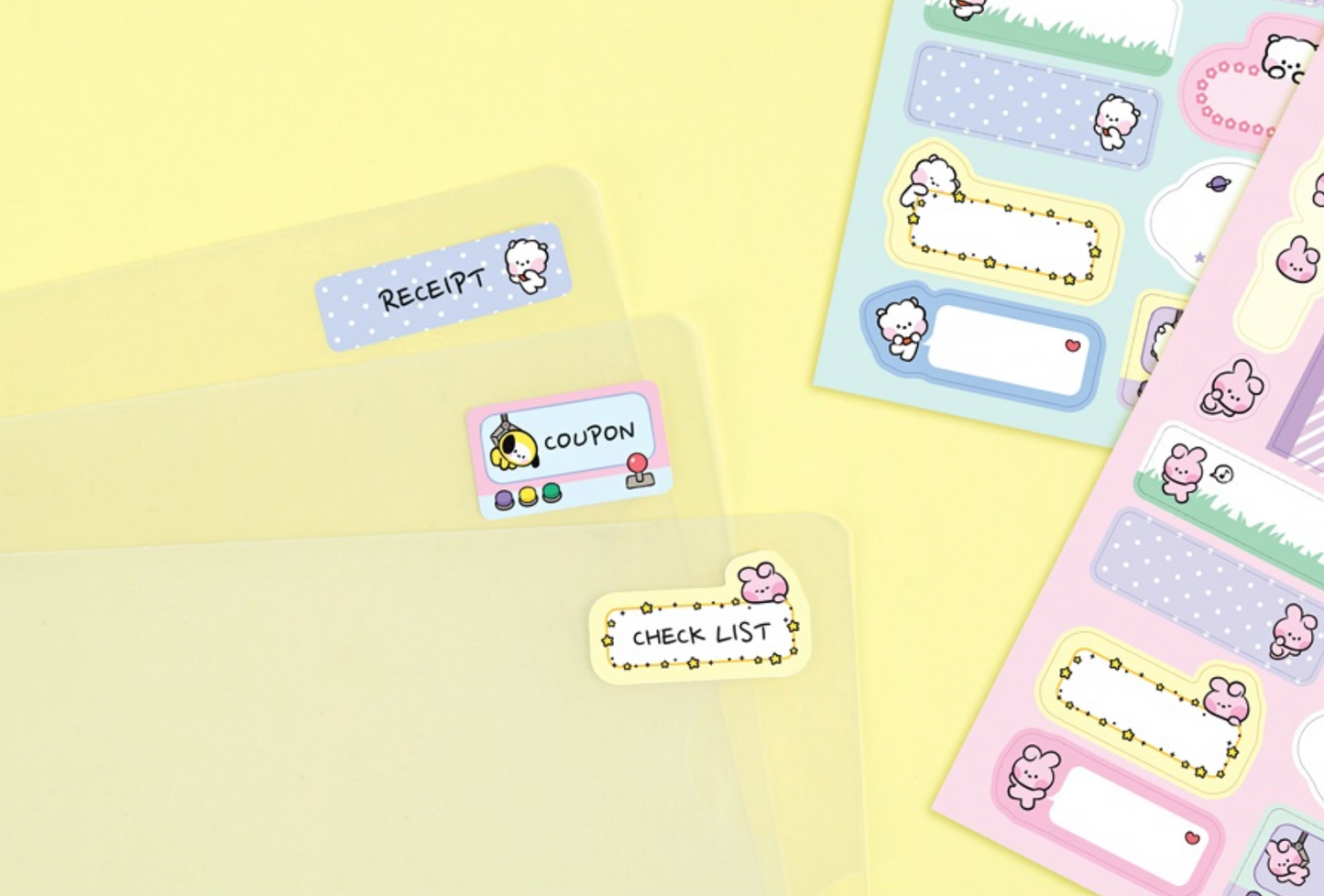 BT21 SHOOKY minini Label tarra-arkki