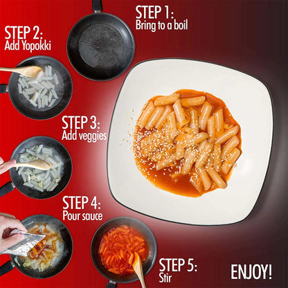 Sweet & Mild Spicy Tteokbokki Pack