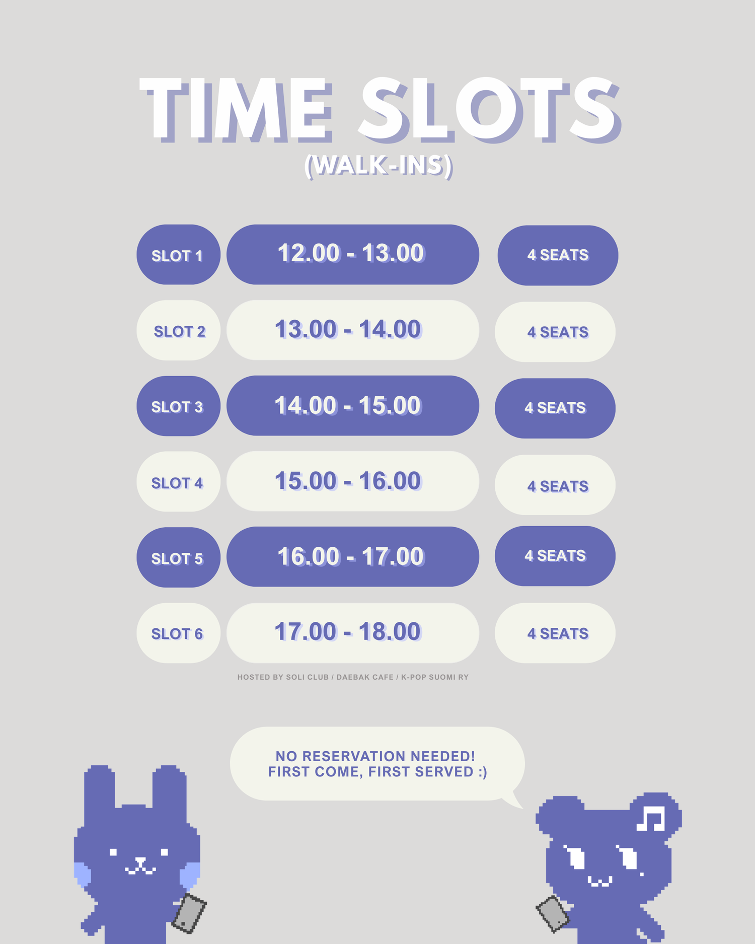TIME SLOTS